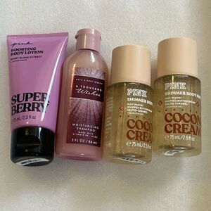 Victoria's Secret Pink and Gold Bath & Body Set